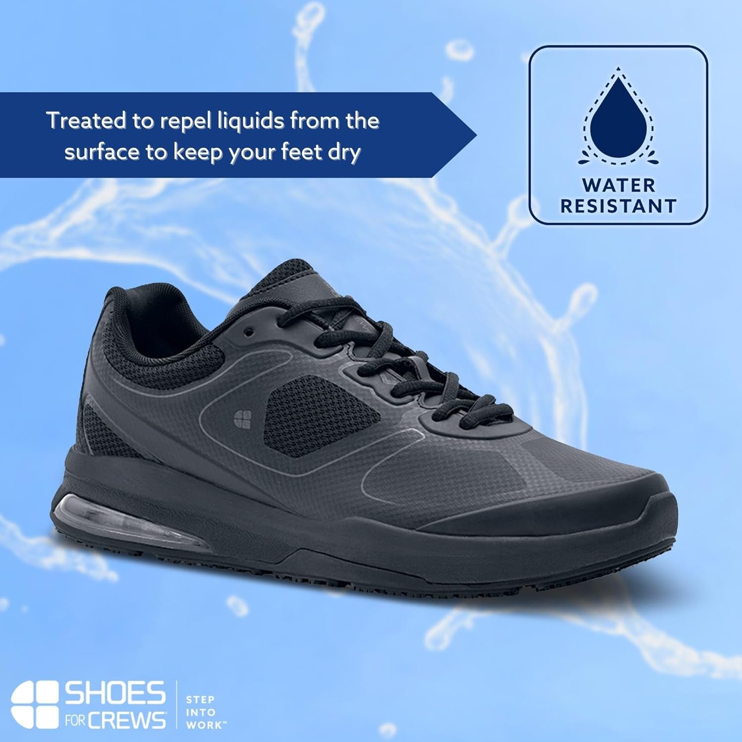 Men'S Slip-Resistant Work Sneakers - Comfortable, Non-Slip Shoes for Men in Food Service, Healthcare, Retail, Maintenance - Evolution II