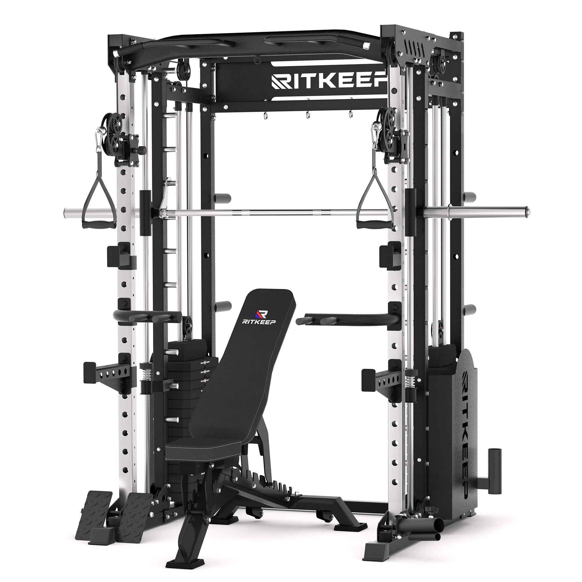 PMAX 5600 Home Gym Smith Machine - Integrated Weight System