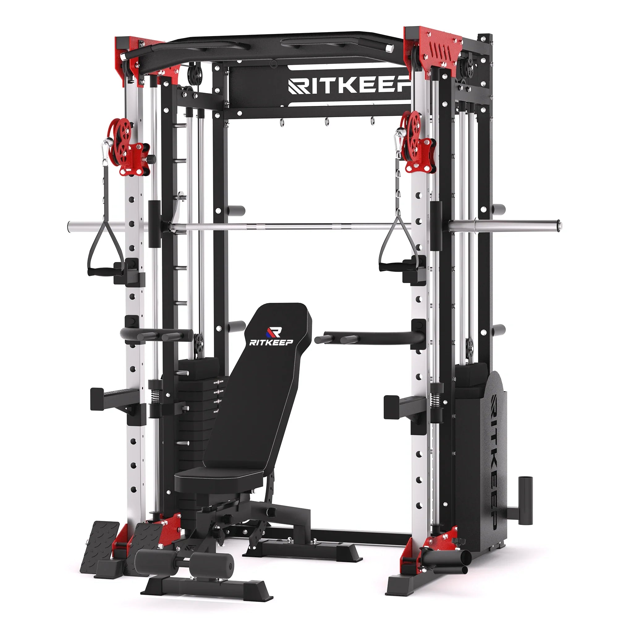PMAX 5600 Home Gym Smith Machine - Integrated Weight System