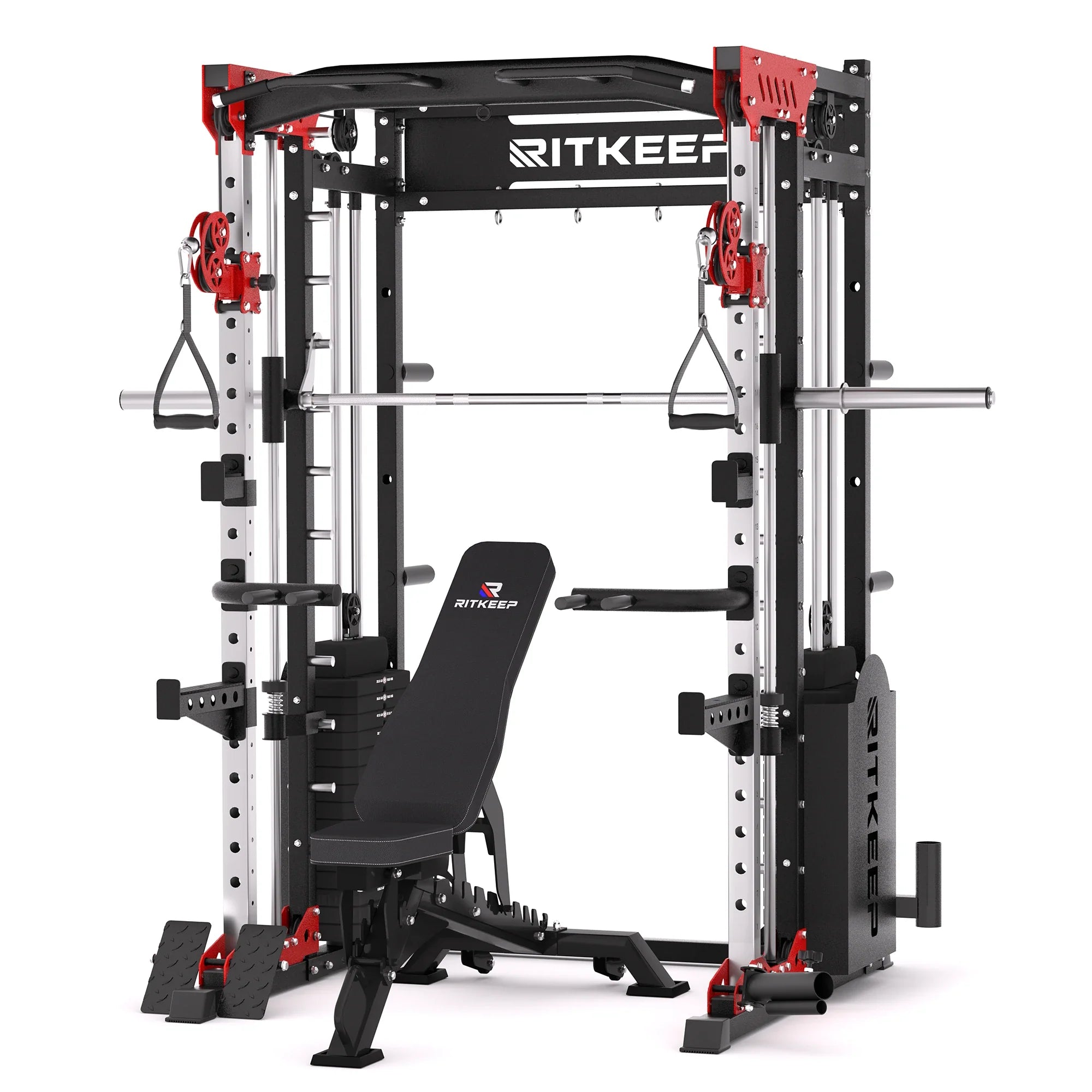PMAX 5600 Home Gym Smith Machine - Integrated Weight System
