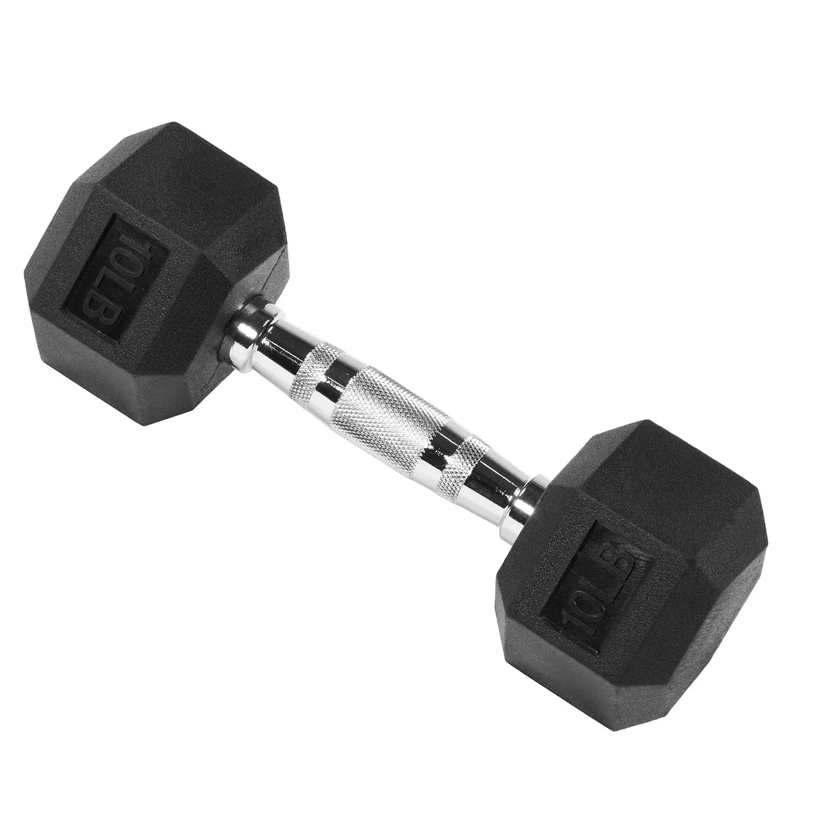 Signature Fitness Hex Dumbbells Non-Slip Free Weights Full Body Strength Training Home Gym Workout Equipment Set